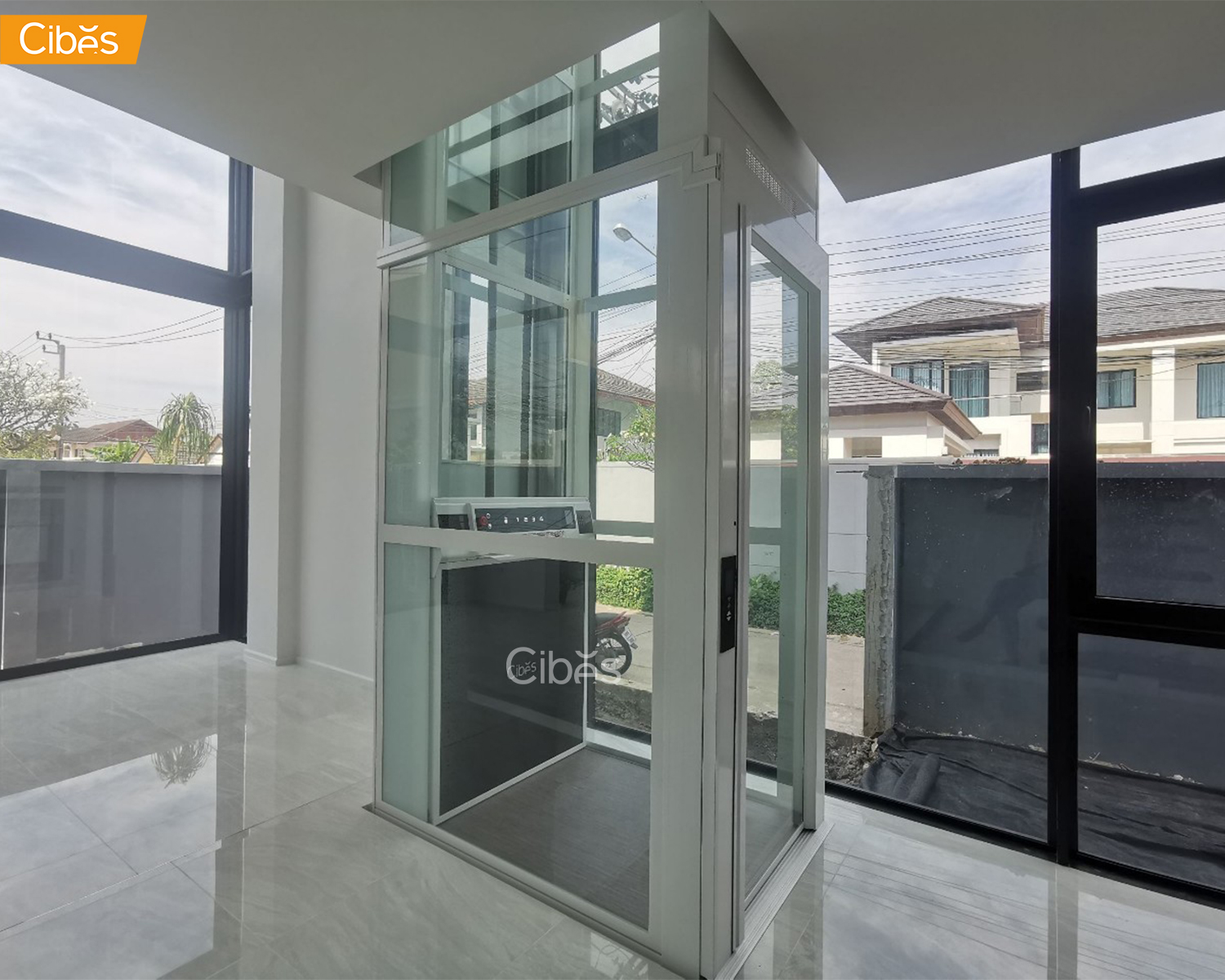 15 Kanyaphatลิฟต์บ้าน ซีเบส ลิฟท์ Home Elevator Cibes Lift1100x930RAL9016 3