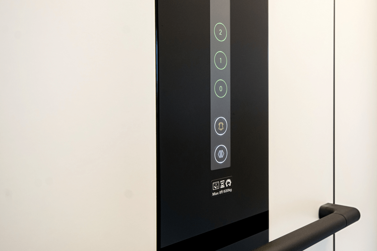 touchscreen call button on cabin lift