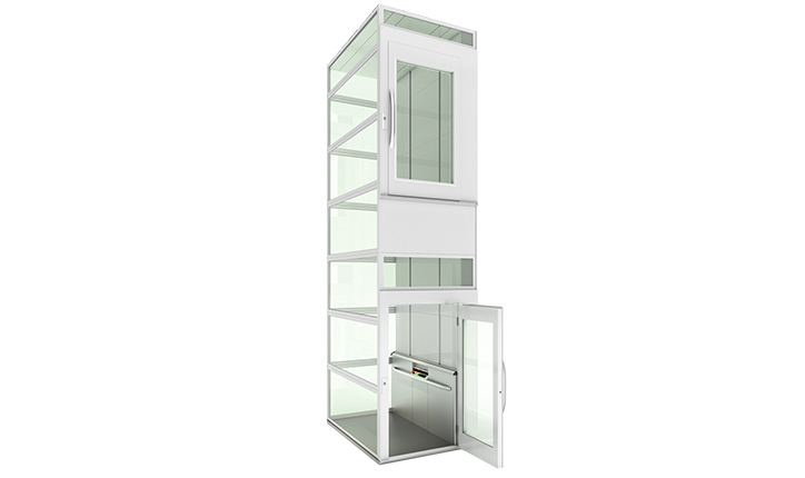 ลิฟต์ขนาดใหญ่ Extra Bed - Platform with Steel & Glass Shaft มาพร้อมปล่อง