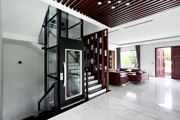 global projects Cibes Home Lift ลิฟท์บ้าน full black