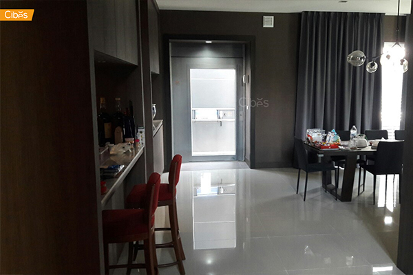 ลิฟต์บ้าน Home Lift ลิฟต์ภายนอกอาคาร 1100x1500 mm. สีfebruary4 K. sawitree 05