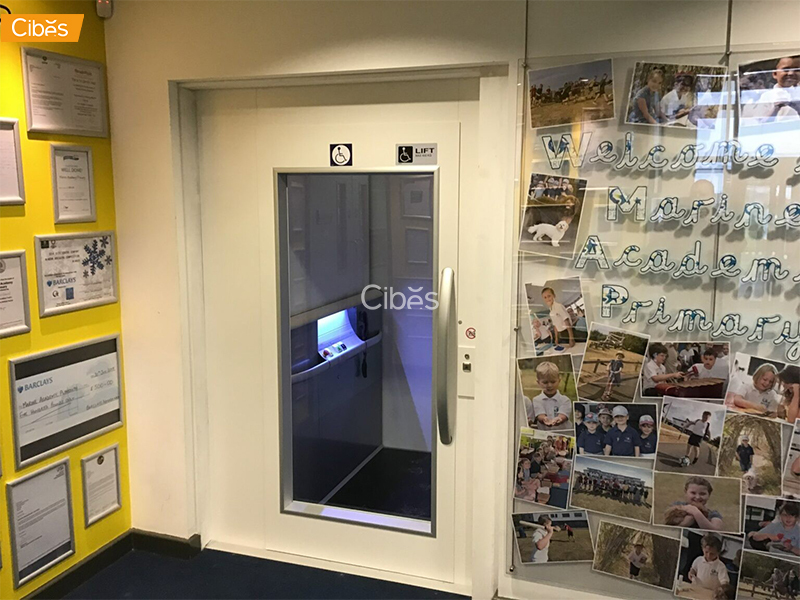 Marine Academy Plymouth has created accessibility for its pupils by installing a Cibes lift in the primary school 1