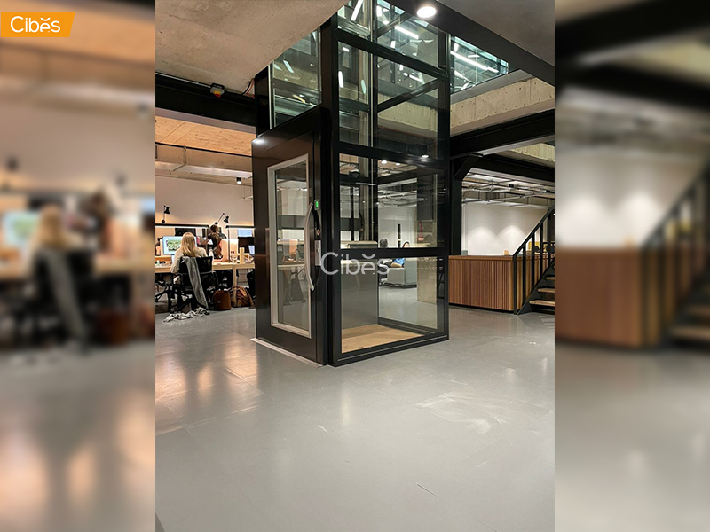 SLEEK AND STYLISH A5000 PLATFORM LIFT FOR AN INDUSTRIAL LONDON OFFICE 2
