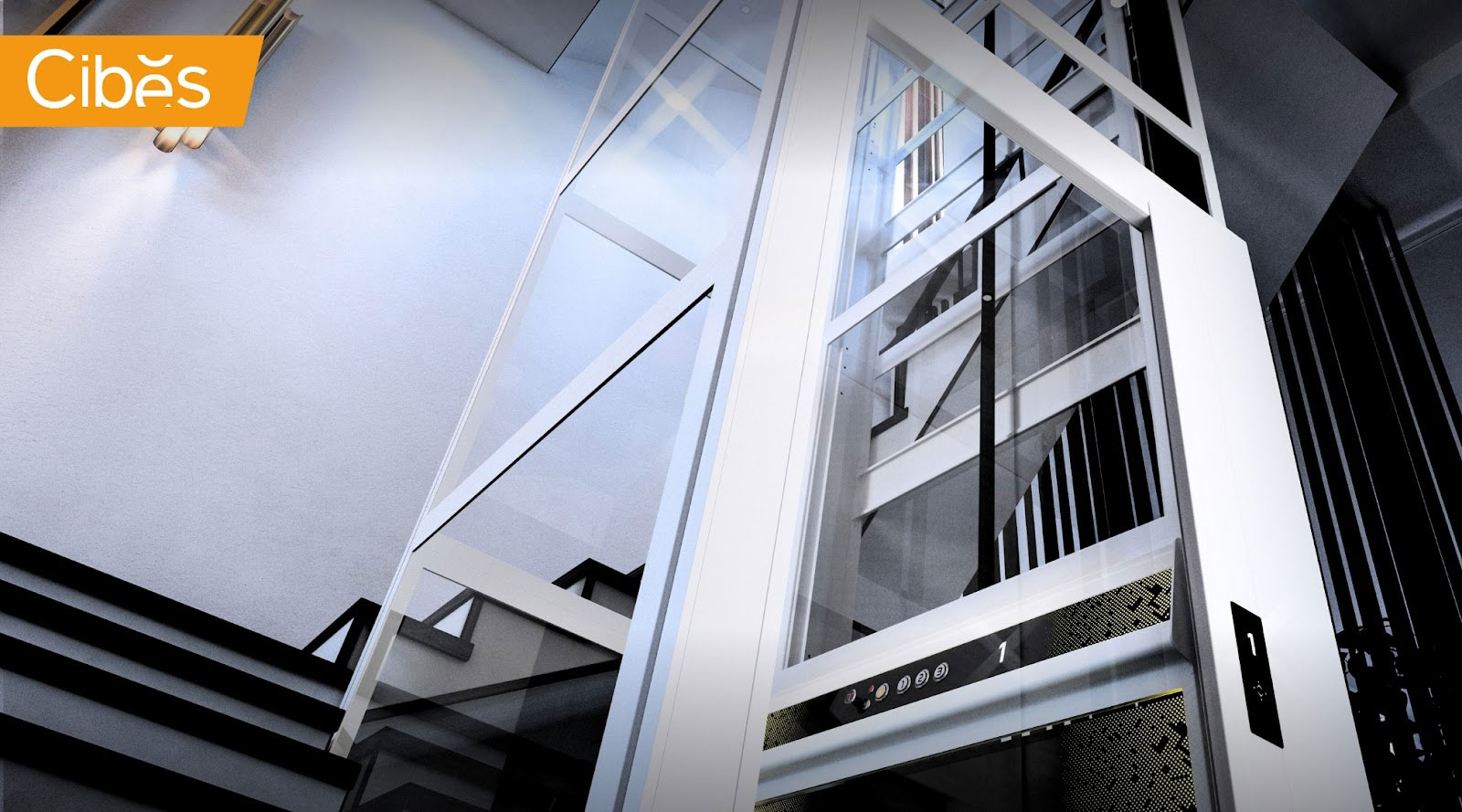 ปล่องลิฟท์บ้าน Cibes Lift ทำจากอลูมิเนียม เกรดผลิตเครื่องบิน แข็งแรงพิเศษ