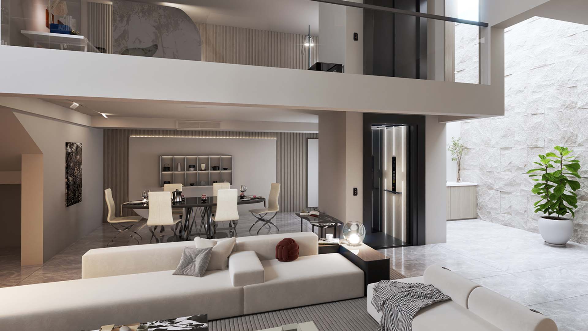 Cibes V70S (Sliding Door) installed in a modern home