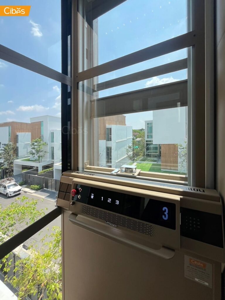 Cibes Voyager Elegance Air ลิฟท์บ้าน 3 ชั้น Standard สี Golden Soil (ขนาด 1100 x 930)