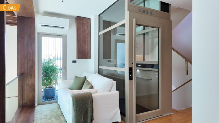 Cibes Voyager Elegance ลิฟท์บ้าน 5 ชั้น สี Quartz 2 (ขนาด 900×1467 mm)