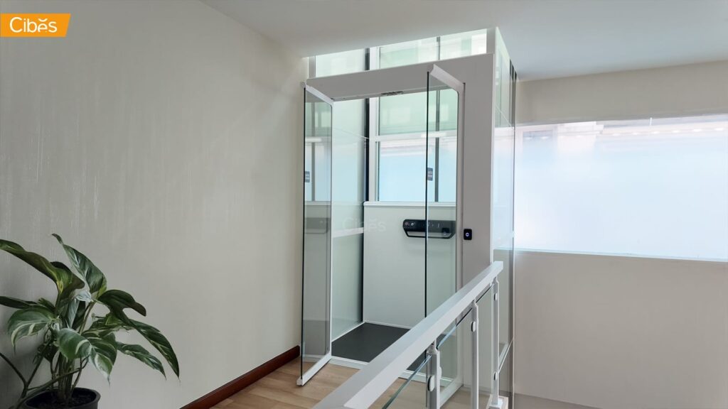 Cibes V80 Elegance ลิฟท์บ้าน 3 ชั้น สี Standard White (ขนาด 1035x1450)
