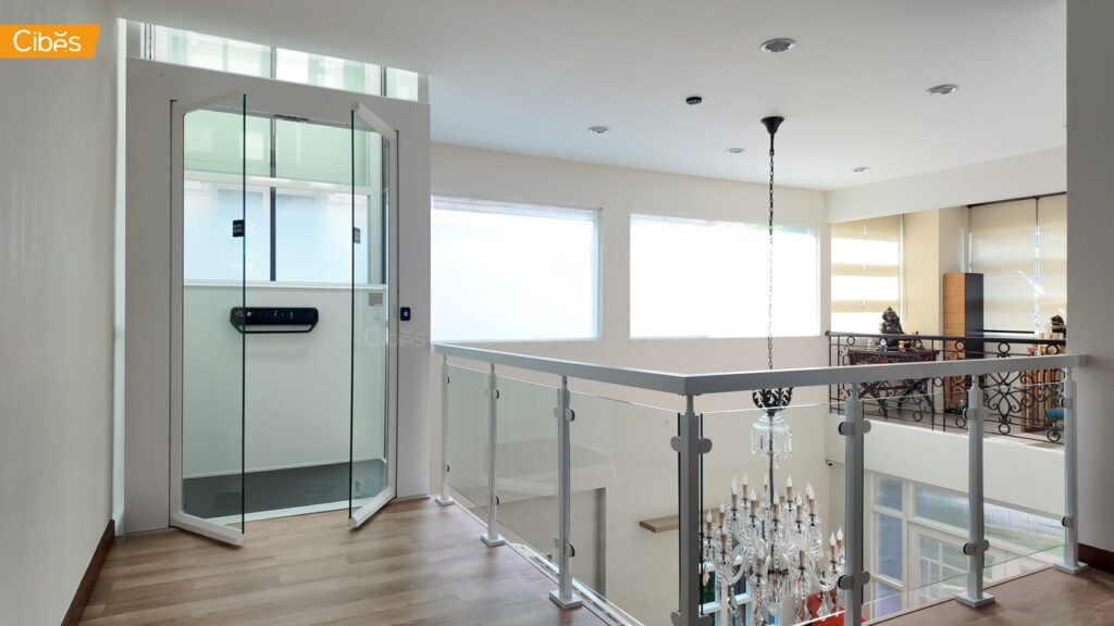 Cibes V80 Elegance ลิฟท์บ้าน 3 ชั้น สี Standard White (ขนาด 1035x1450)
