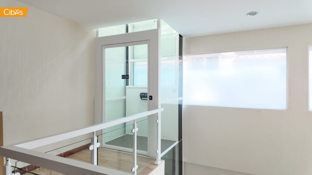 Cibes V80 Elegance ลิฟท์บ้าน 3 ชั้น สี Standard White (ขนาด 1035x1450)