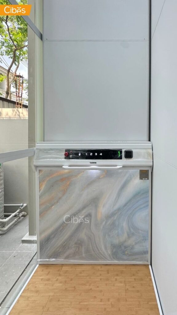 Cibes VOYAGER Aurora ลิฟท์บ้าน 4 ชั้น สี Morning Mist (ขนาด 900x1217)