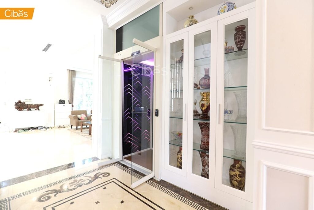 Cibes V90 Galaxy ลิฟท์บ้าน 4 ชั้น สี ORIENTAL OYSTER WHITE (ขนาด 915x1110 )