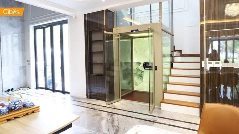 Cibes V90 Galaxy ลิฟท์บ้าน 4 ชั้น สี QUARTZ 2 (ขนาด 1400×1500 mm)