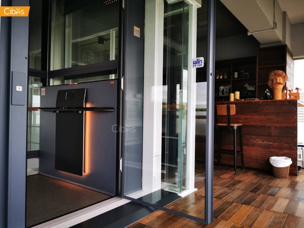 Cibes AIR ลิฟท์บ้าน 2 ชั้น Standard สี Glacial Slate Grey (ขนาด 1100 x 1467)