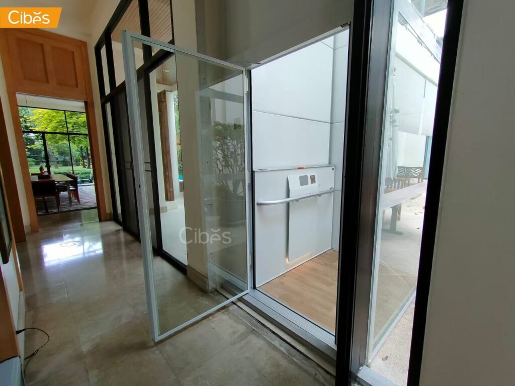 Cibes AIR ลิฟท์บ้าน 2 ชั้น Standard สีRAL 9016 (White) (ขนาด 1100 x 1467)