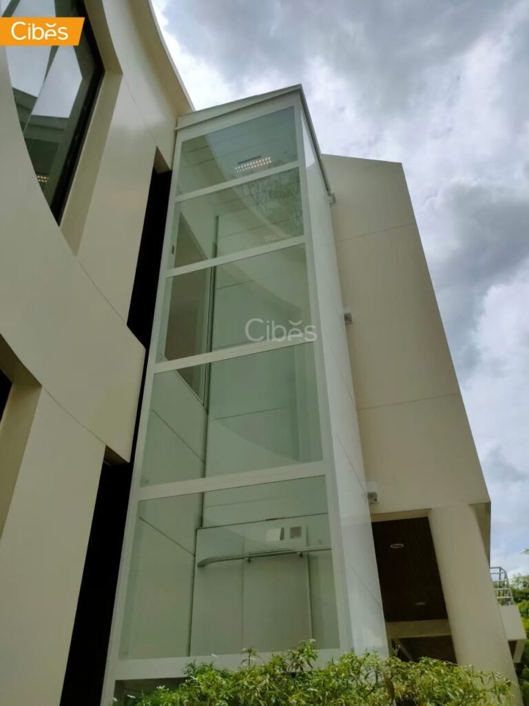 Cibes AIR ลิฟท์บ้าน 2 ชั้น Standard สีRAL 9016 (White) (ขนาด 1100 x 1467)