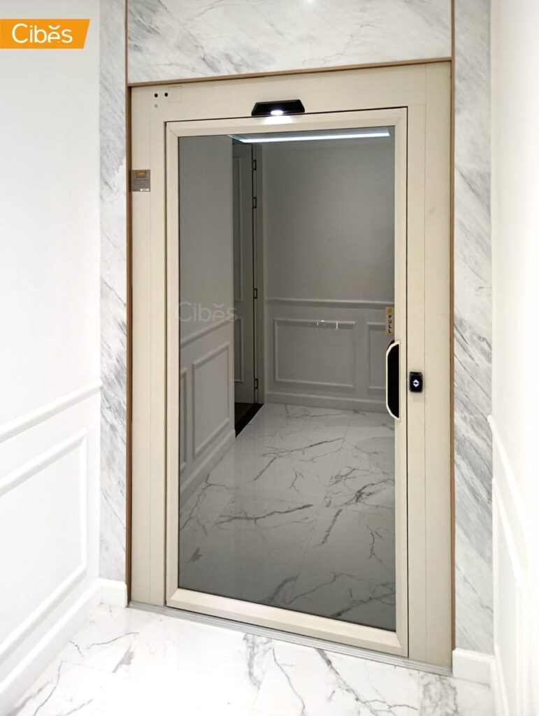 Cibes V70 Aurora ลิฟท์บ้าน 2 ชั้น สี ORIENTAL OYSTER WHITE (ขนาด 1110x1415)