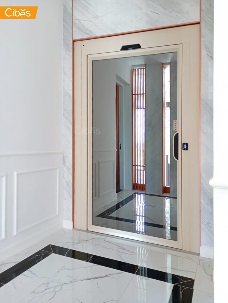 Cibes V70 Aurora ลิฟท์บ้าน 2 ชั้น สี ORIENTAL OYSTER WHITE (ขนาด 1110x1415)