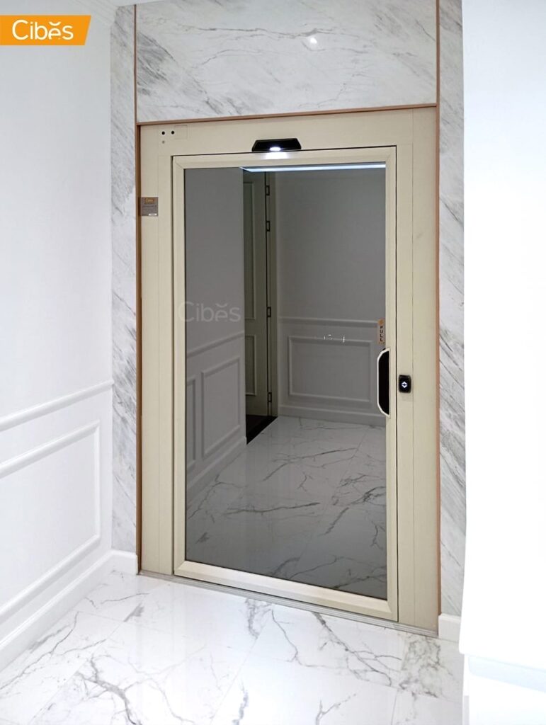 Cibes V70 Aurora ลิฟท์บ้าน 2 ชั้น สี ORIENTAL OYSTER WHITE (ขนาด 1110x1415)