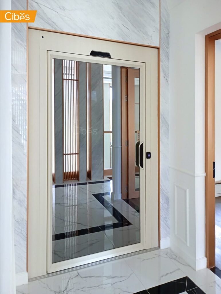 Cibes V70 Aurora ลิฟท์บ้าน 2 ชั้น สี ORIENTAL OYSTER WHITE (ขนาด 1110x1415)