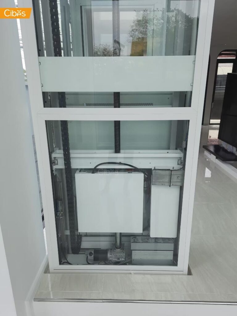 Cibes Voyager Galaxy Air ลิฟท์บ้าน 4 ชั้น สี RAL9016 (ขนาด 930×1100)