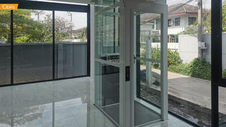 Cibes Voyager Galaxy Air ลิฟท์บ้าน 4 ชั้น สี RAL9016 (ขนาด 930×1100 mm)