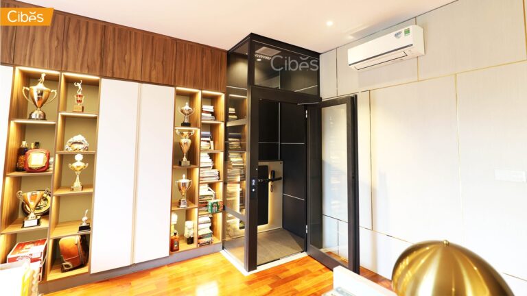 Cibes AIR ลิฟท์บ้าน 3 ชั้น สี JANUARY4 (Black) (ขนาด 1217×900 mm)