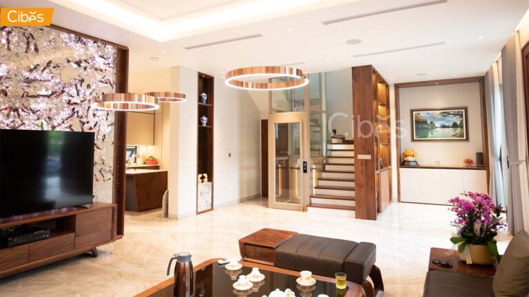 Cibes AIR ลิฟท์บ้าน 4 ชั้น สี QUARTZ2 (ขนาด 1467×1100 mm)