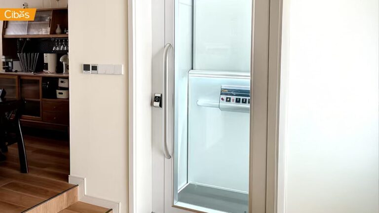 Cibes Uno Standard ลิฟท์บ้าน 3 ชั้น สี RAL9016 (White) (ขนาด 735×1150 mm)