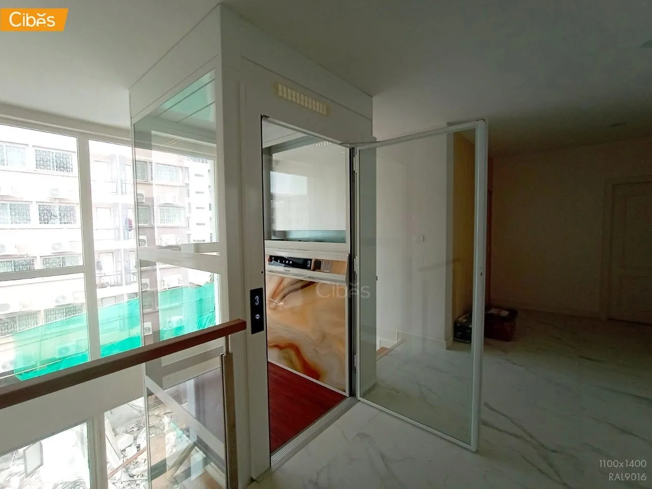 18 S ALL Cibeslift home elevator 1100x1400RAL9016wa7