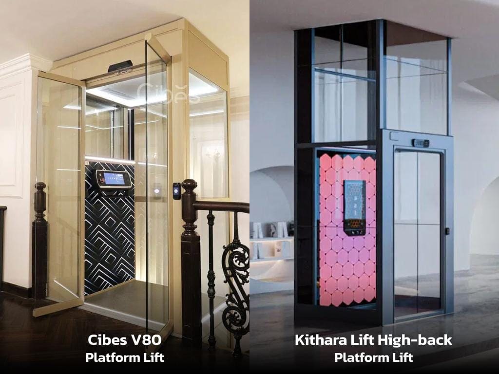 เปรียบเทียบลิฟท์แพลตฟอร์ม Cibes V80 กับ Kithara Lift